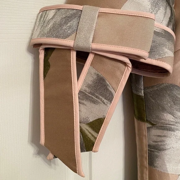 NWOT Ted Baker 'Caytey' Chatsworth Bloom Dusty Pink Bow Sleeve Top - Picture 7 of 15